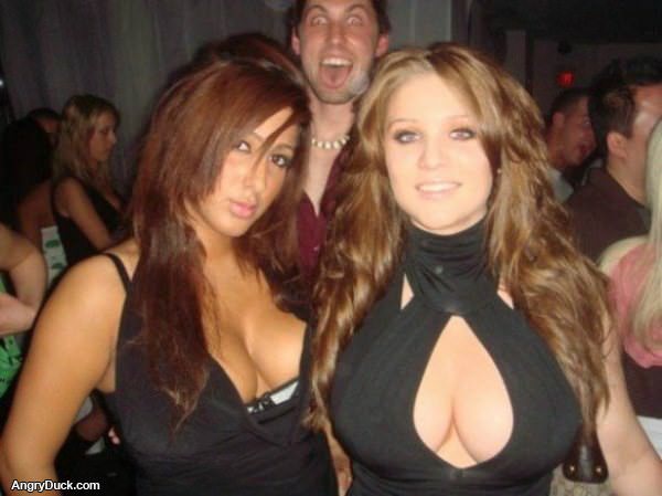 Cleavage Photo Bomb