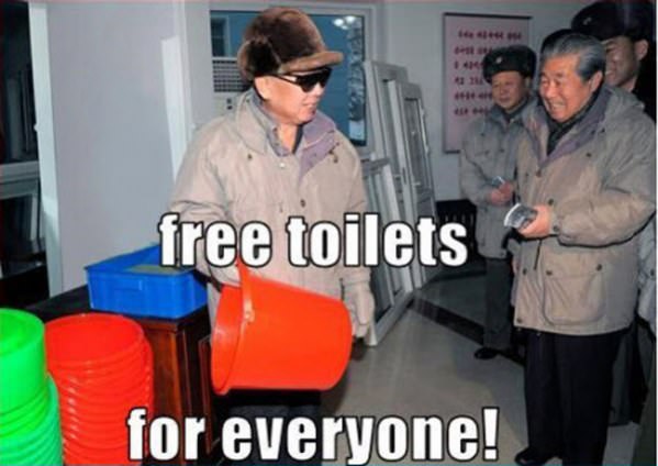 North Korea Free Toilets