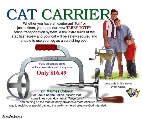 Old Fashion Cat Carrier