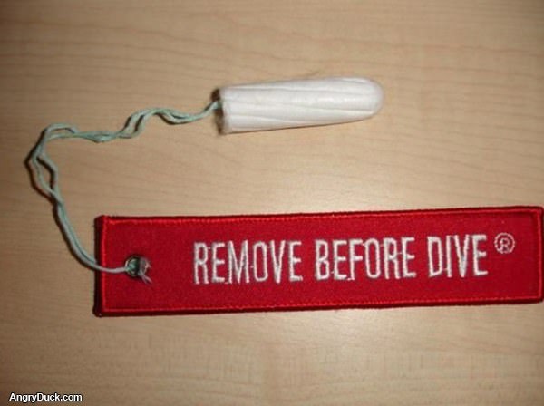 Remove Before Diving