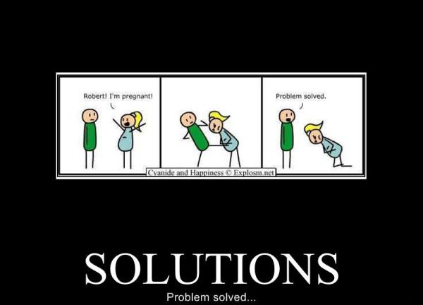 Solutions Cartoon