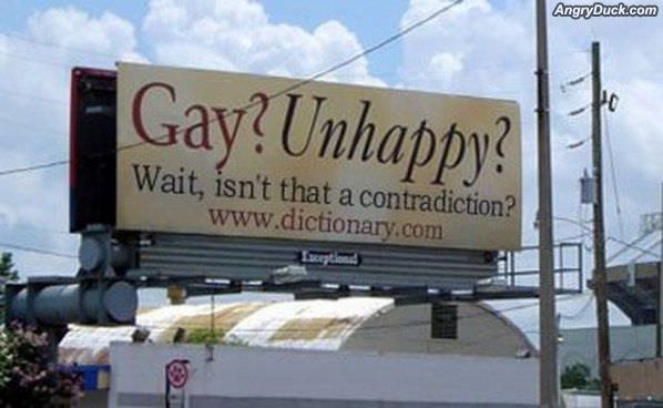 Unhappy Gays