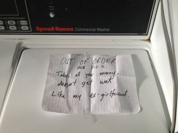 Washer Out Of Order