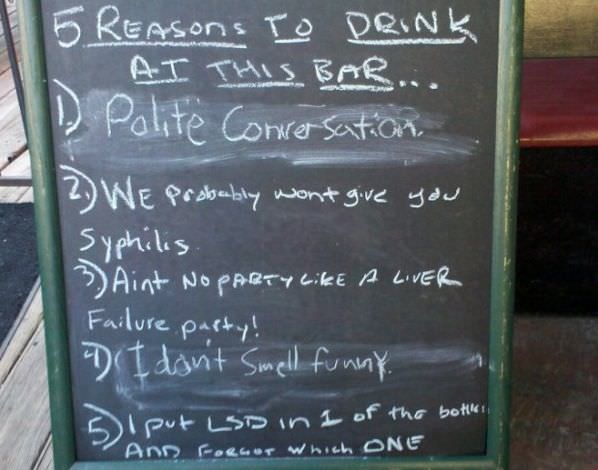 Reasons To Drink Here