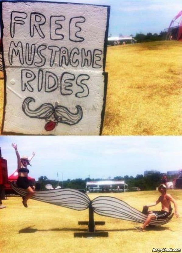 Free Mustache Rides