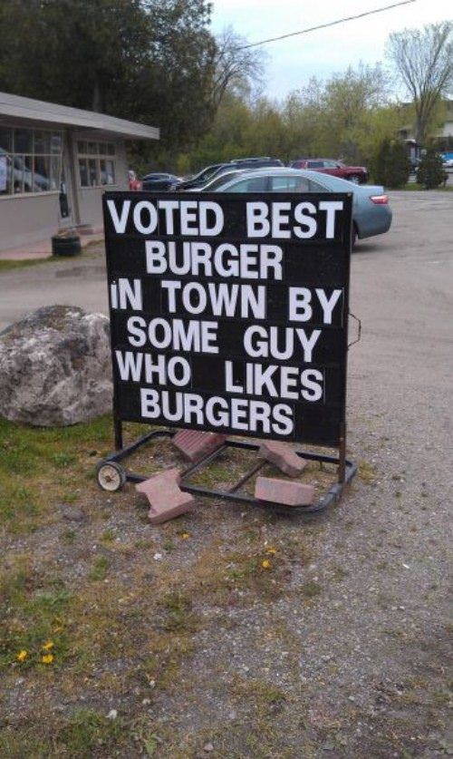 Voted Best Burgers