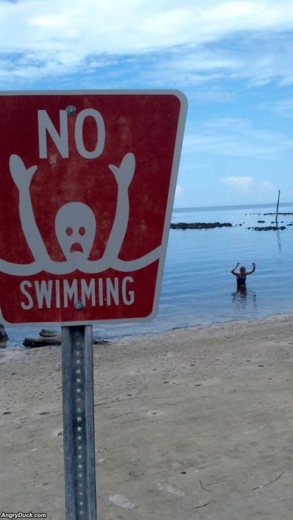 No Swimming