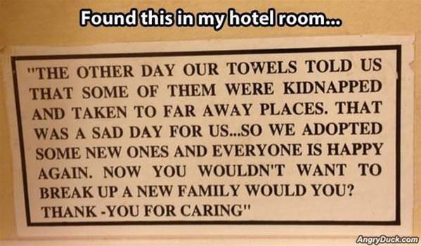 Hotel Room Towels