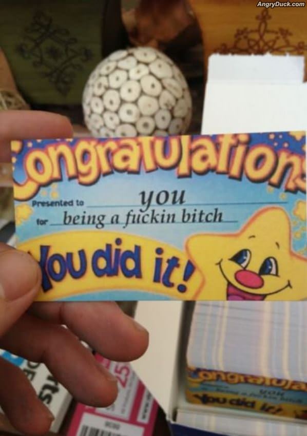 Congratulations