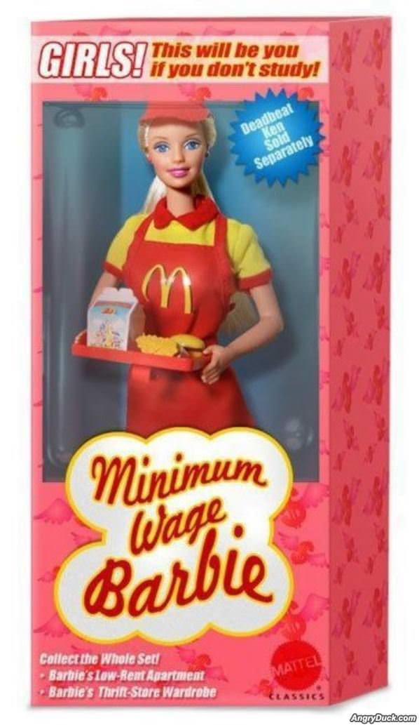 Minimum Wage Barbie