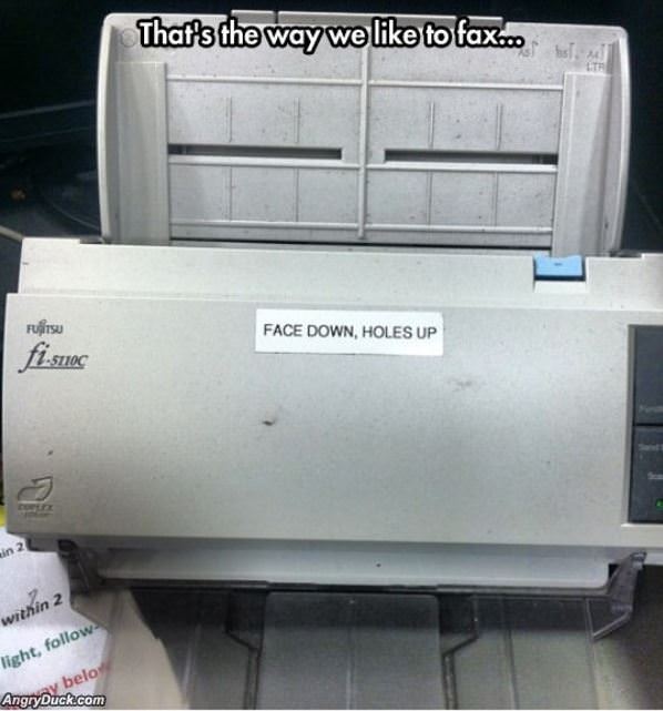 The Way I Like To Fax