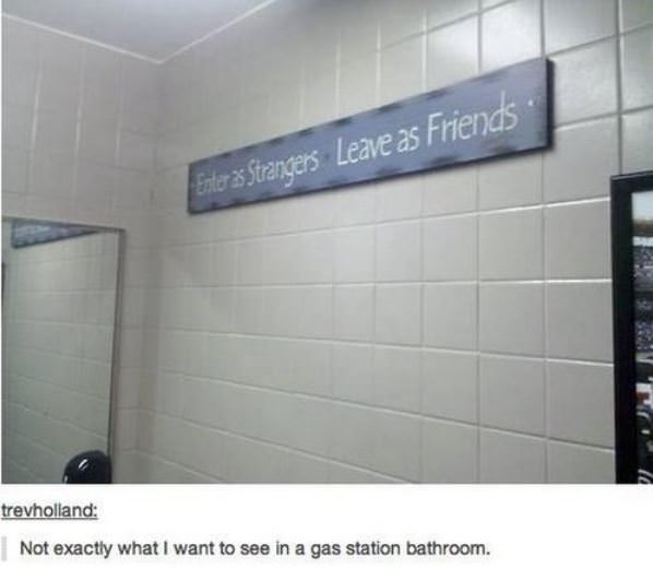 Gas Station Bathroom