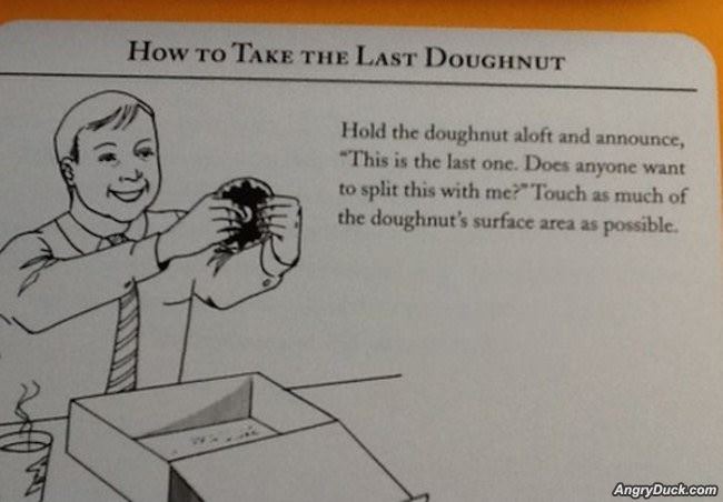 How To Take The Last Doughnut