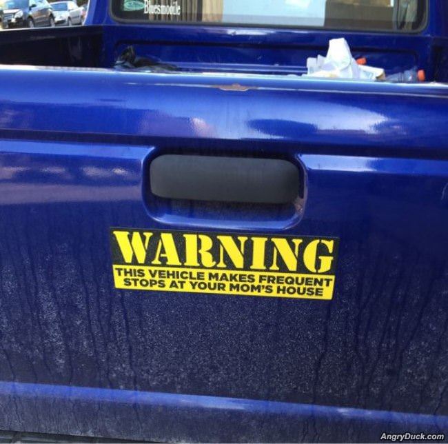 Warning Sticker