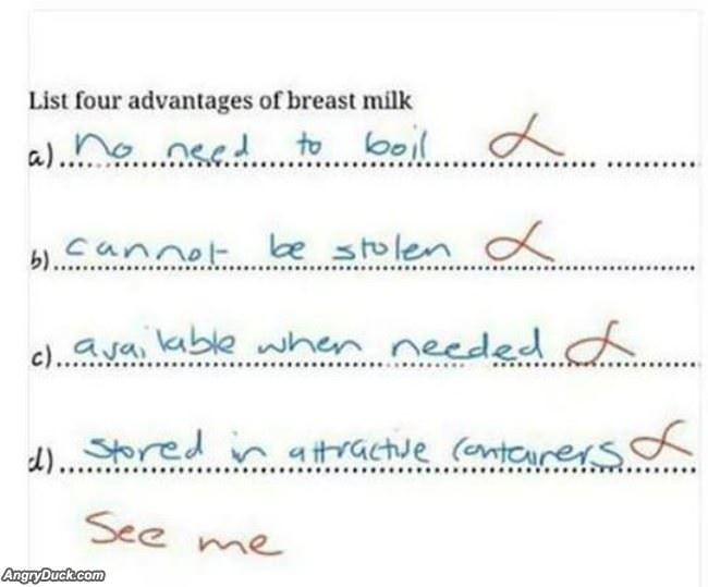 Advantages Of Breast Milk