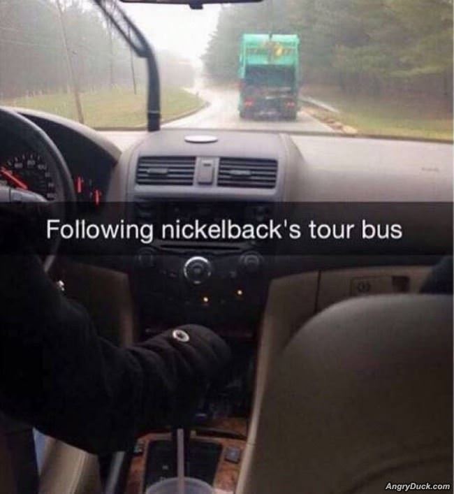 Following The Tour Bus