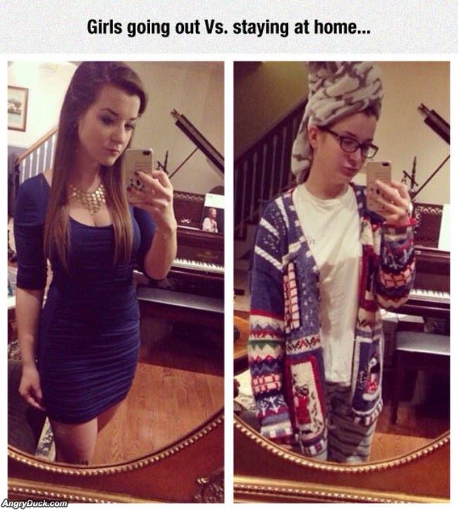 Going Out Vs Staying Home