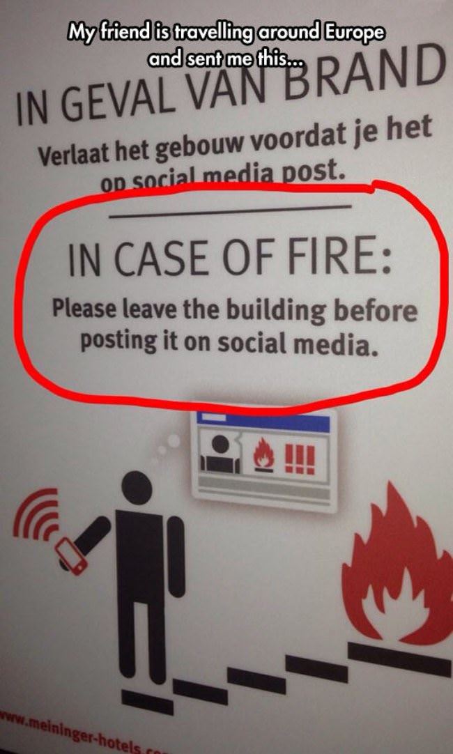 In Case Of Fire