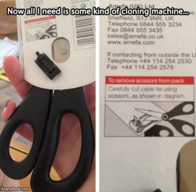 Opening The Scissors