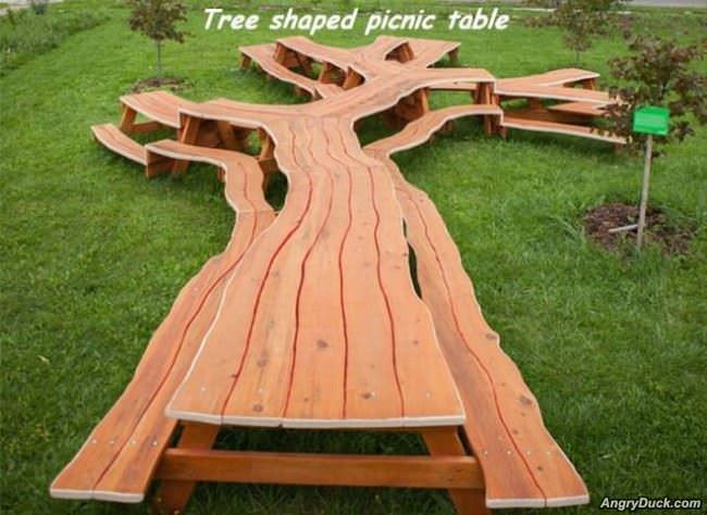 Cool Tree Shaped Table