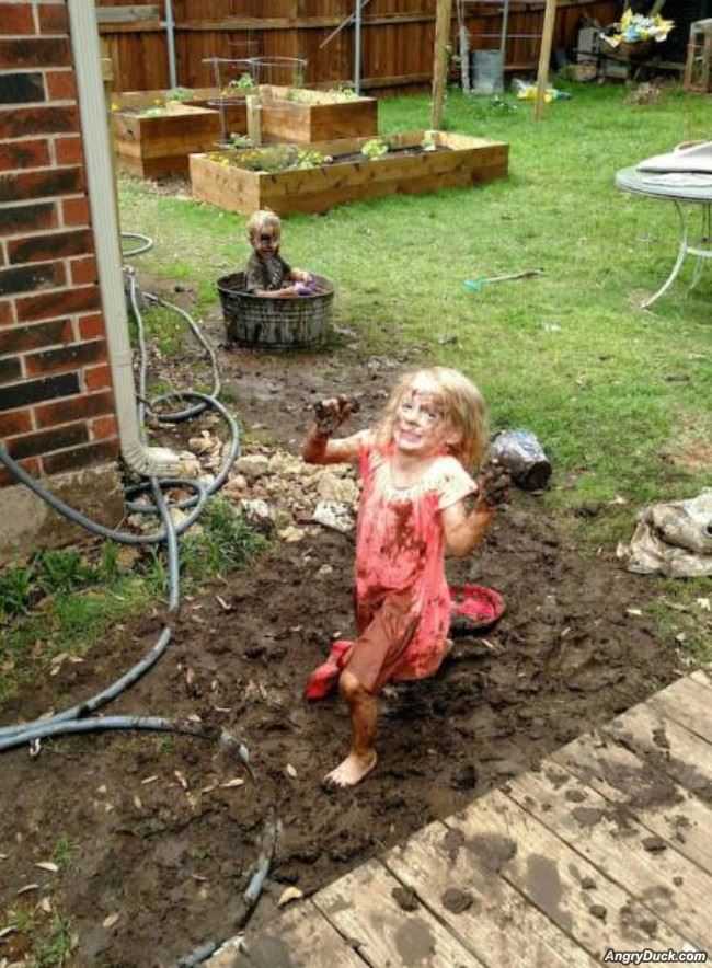 Playing In The Mud