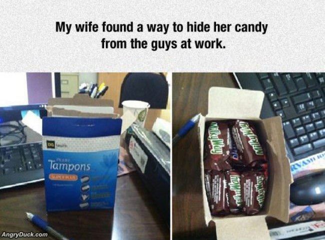 Hiding Candy At Work