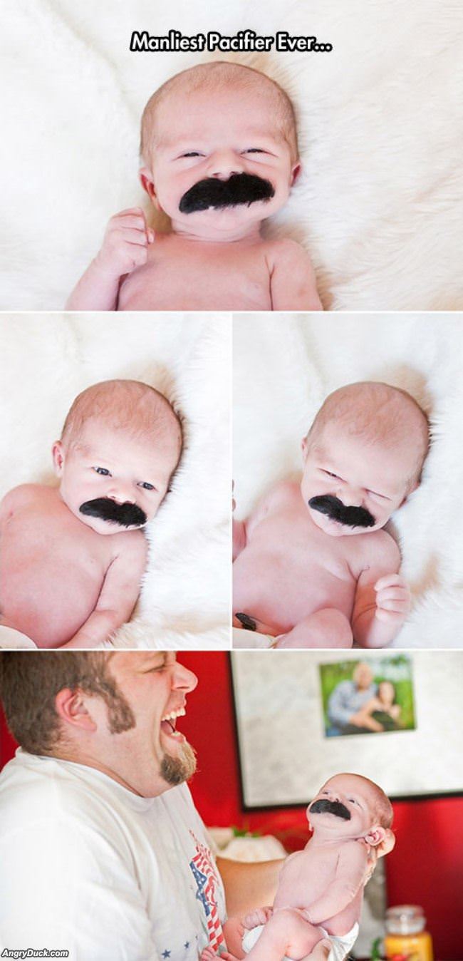 Manliest Pacifier Ever