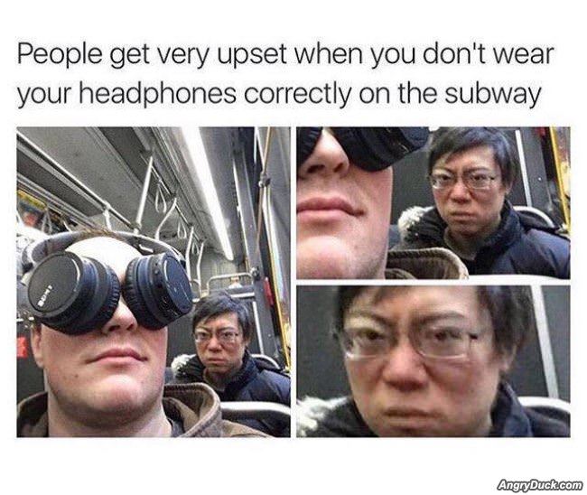 Wearing Headphones