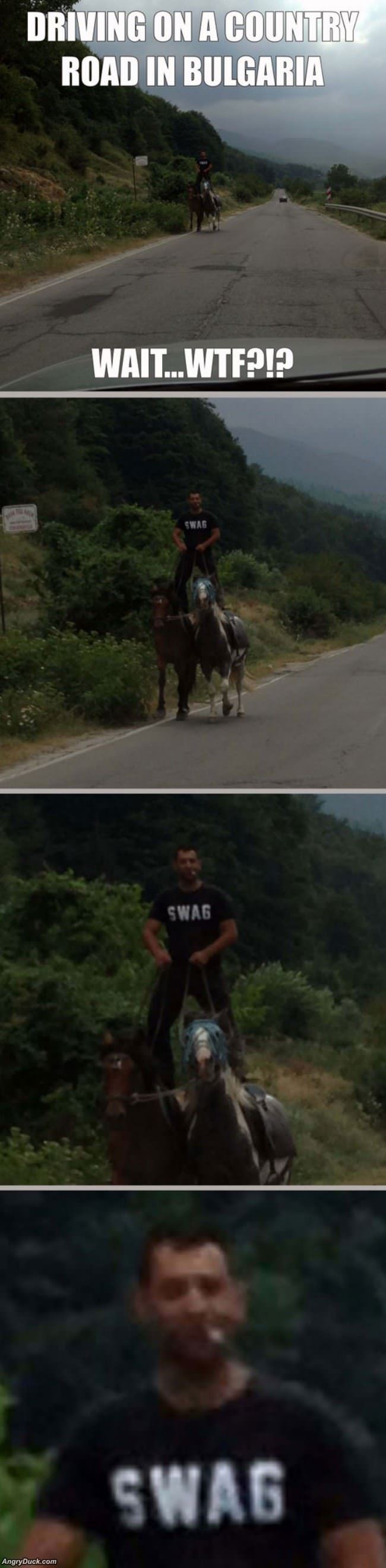 Driving On A Country Road