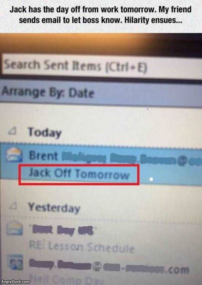 Jack Has The Day Off Tomorrow