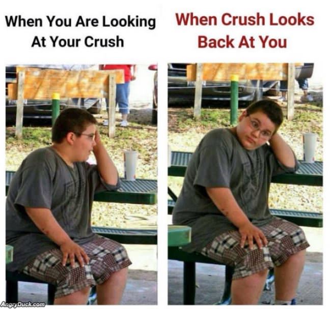 Looking At Your Crush