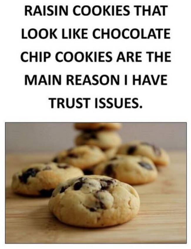 Raisin Cookies Are Evil