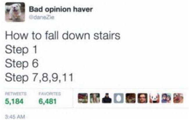 How To Fall Down Stairs