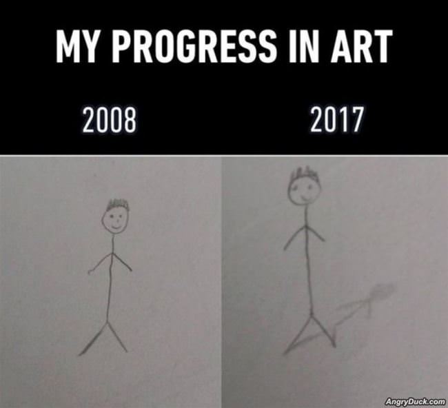 My Amazing Progress In Art