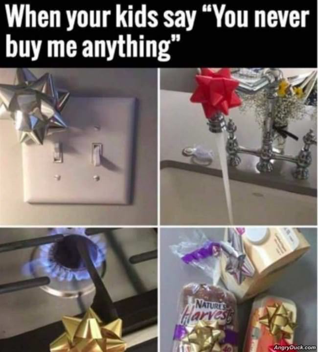 Never Buy Me Anything