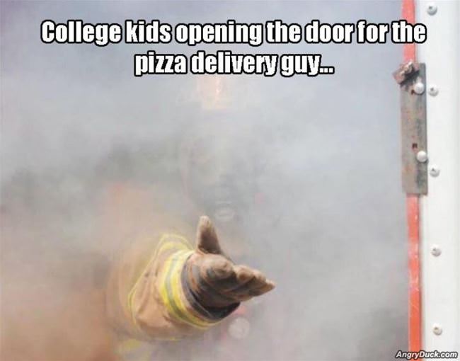 Pizza Delivery Guy Is Here