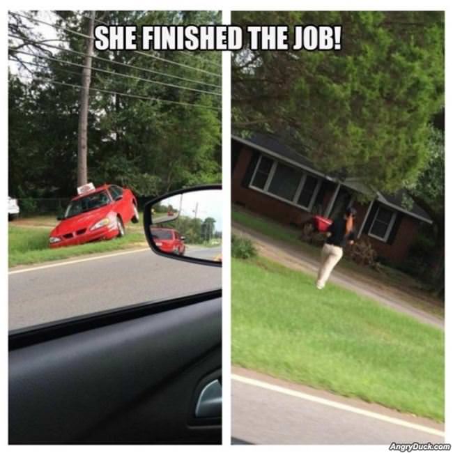 She Finished The Job