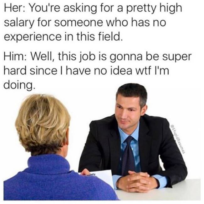 Asking For A High Salary