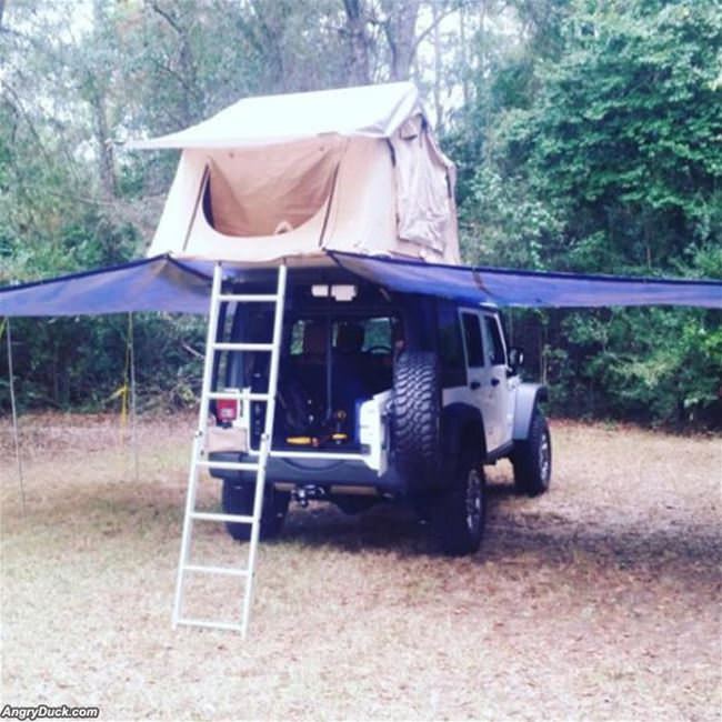 Cool Camping Setup