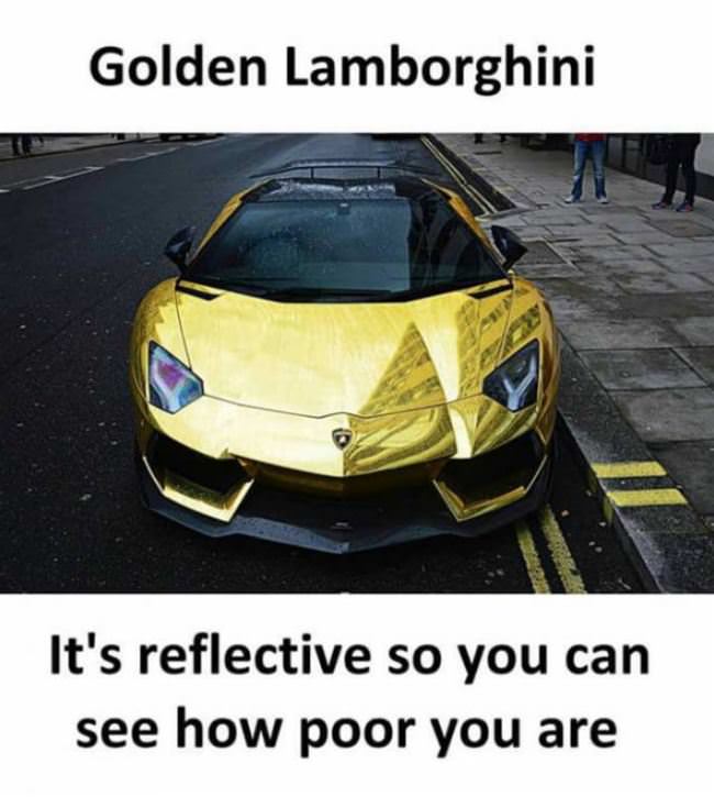 Gold Lamorghini