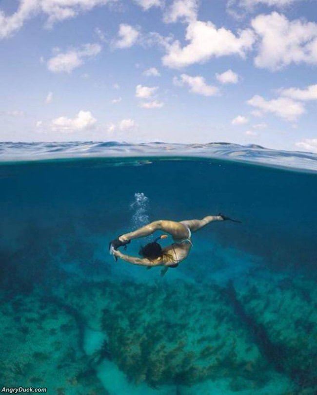 Under Water Yoga