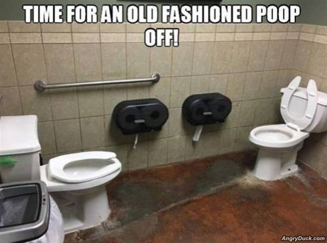 An Old Fashion Poop Off