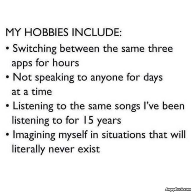 My Hobbies Include