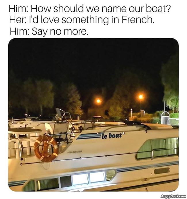 Naming The New Boat