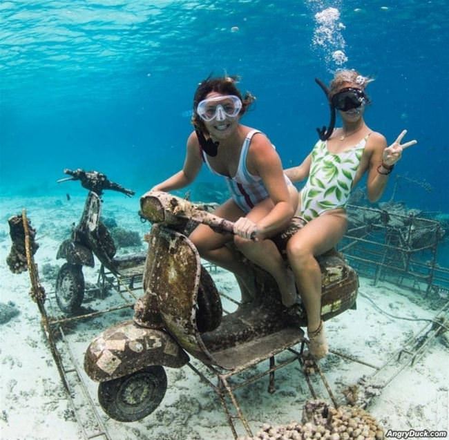 Under Water Biking