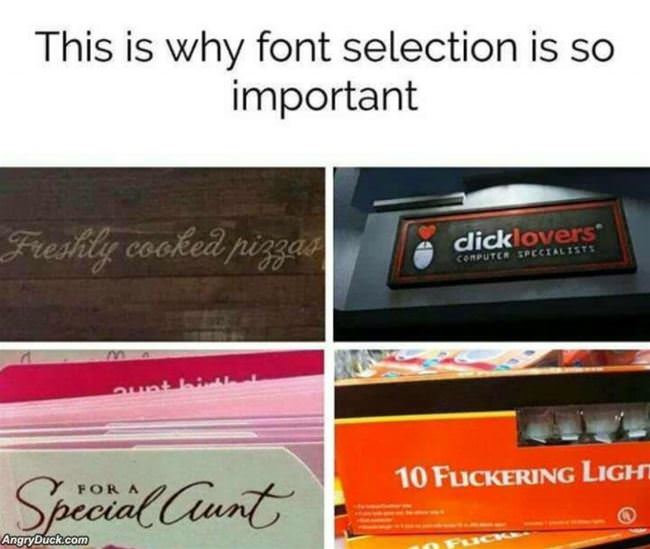 Font Selection