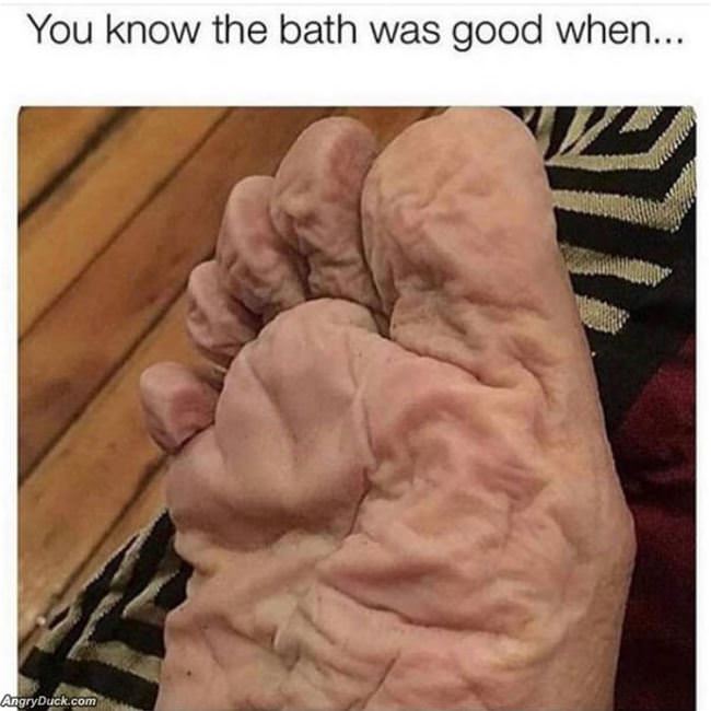 The Bath Was Good