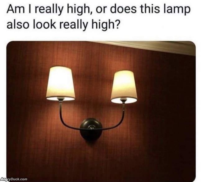 This Lamp Is Very High