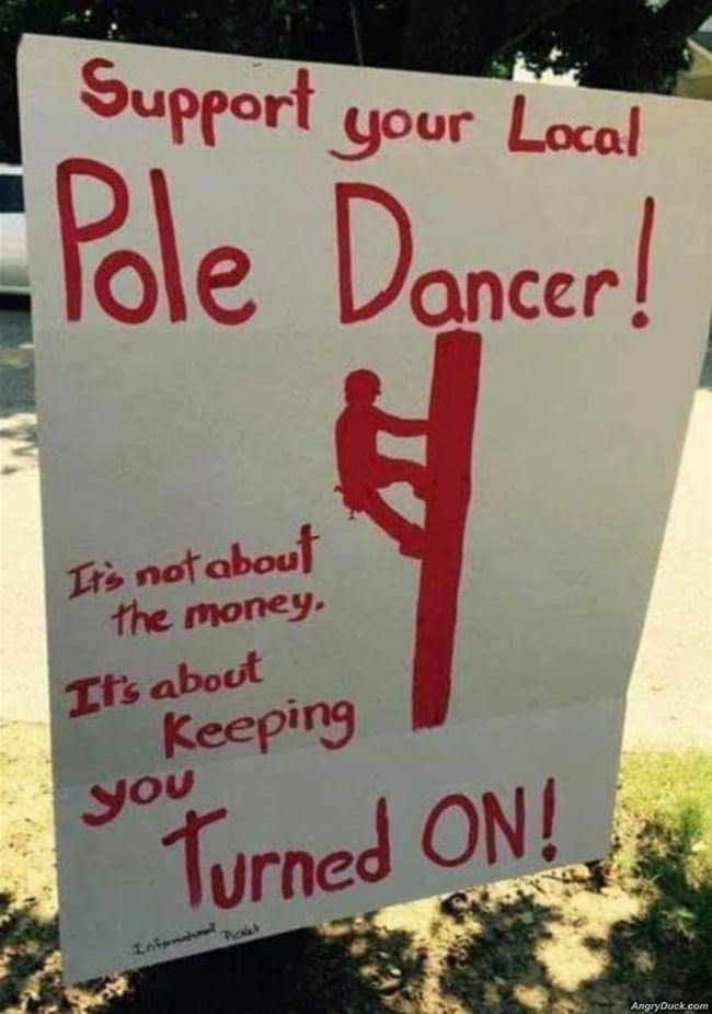 Support Your Local Pole Dancer