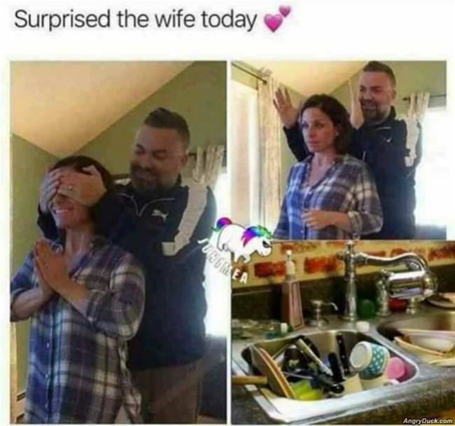 Surprised The Wife